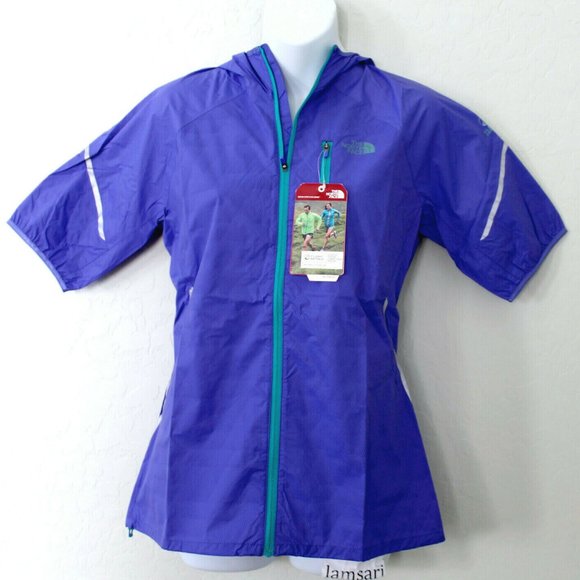 The North Face Ultra Light Weatherproof Reflective Zip Hoodie Running Jacket S - Picture 1 of 6